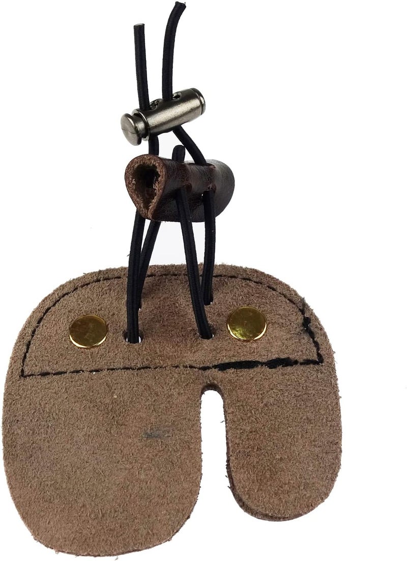 Zelerdo 2 Pack Leather Archery Finger Tabs Archery Finger Guard for Shooting Practice Gear,Right Hand - Image 3